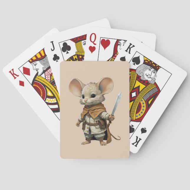 Mouse Warrior Casinokort (Baksidan)