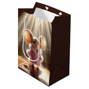 Mouse Wearing a Rosa Robe and Tofflor