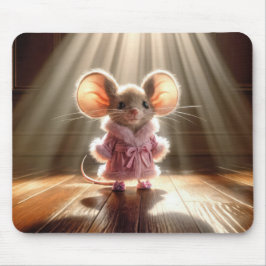 Mouse Wearing a Rosa Robe and Tofflor Musmatta
