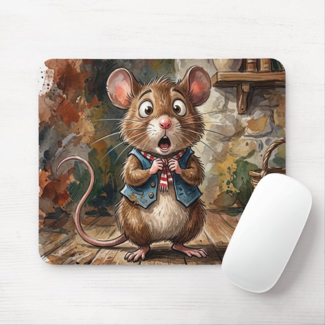 Mouse with a Surprised Look  Musmatta (Med mus)