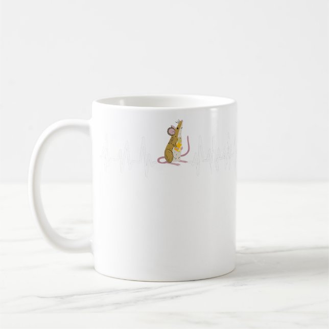 Mouse Women Manar Kids Mice Råtta Little Mouse Cow Kaffemugg (Vänster)