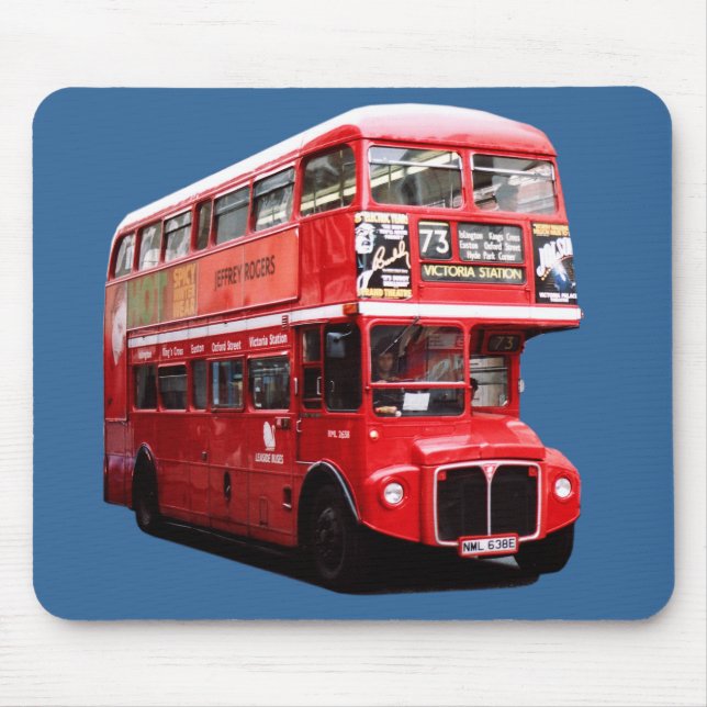 Mousemat med den London bussen Musmatta (Framsidan)