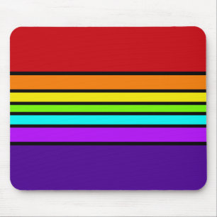 Mousemat Rainbow Rand Vågrät Optical Roligt Musmatta