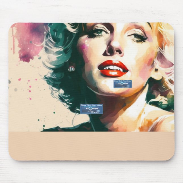 Mousepad 1 Beige(Monroe) RFPMDesigns ©️ 2024 Musmatta (Framsidan)