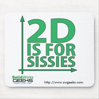 Mousepad - 2D för Sissies Musmatta