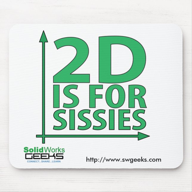 Mousepad - 2D för Sissies Musmatta (Framsidan)