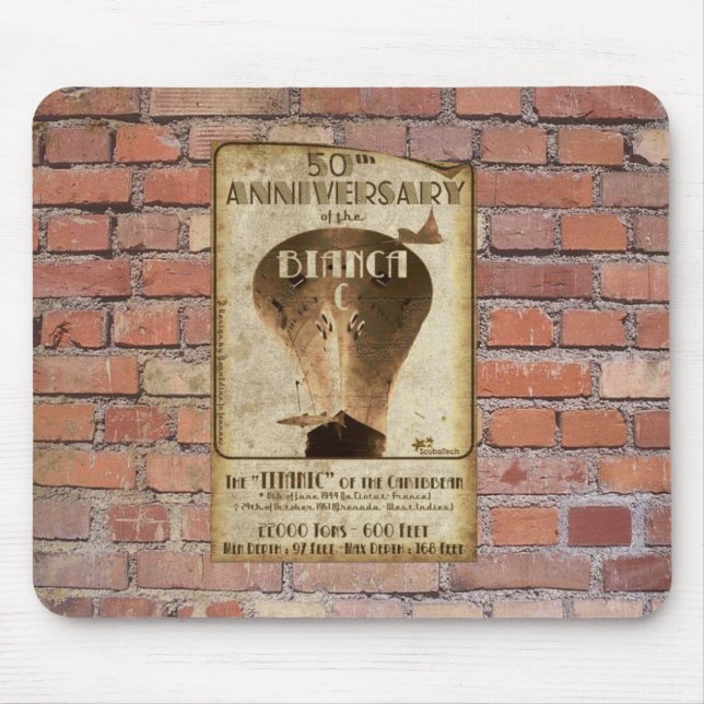 Mousepad 50 år Bianca C Musmatta (Framsidan)