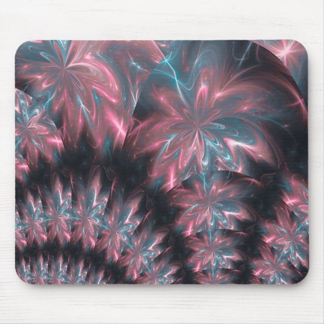 Mousepad Abstrakt Flowers Symmetric Arrangemang Musmatta (Framsidan)