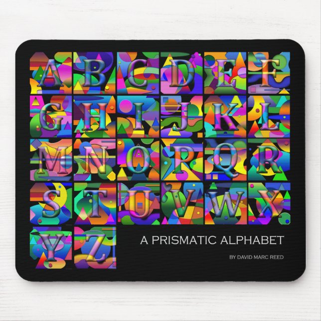 Mousepad Alphabet Musmatta (Framsidan)