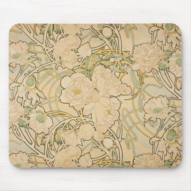 Mousepad Alphonse Mucha pioner Musmatta (Framsidan)