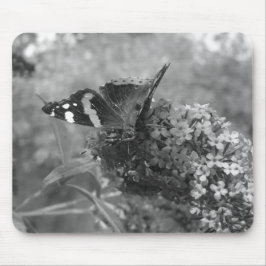 Mousepad - Amiral Butterfly in Black & White Musmatta