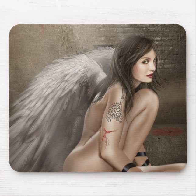 Mousepad Angel mörk Musmatta (Framsidan)