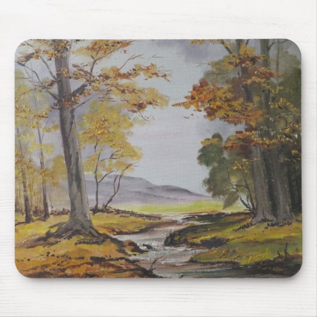 Mousepad Ann Hayes Painting Forest Stream Musmatta (Framsidan)