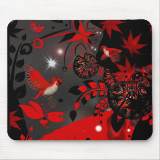 Mousepad Asian Red Birds Musmatta