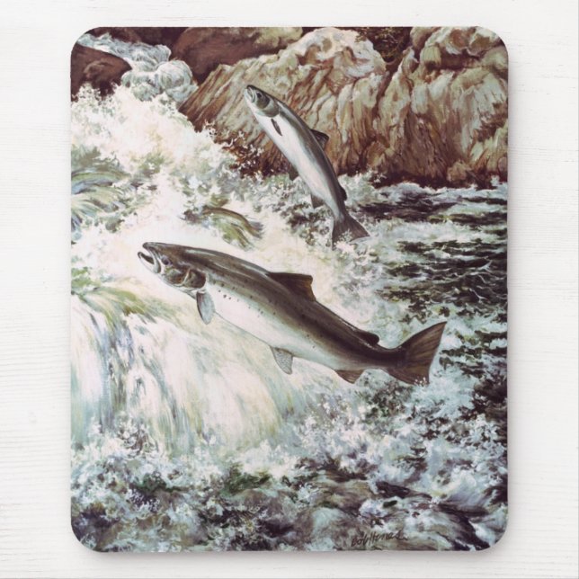 Mousepad/atlantisk lax musmatta (Framsidan)