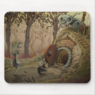 Mousepad "besegra för kaninhål" musmatta