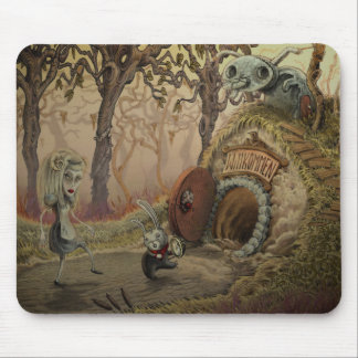 Mousepad "besegra för kaninhål" musmatta