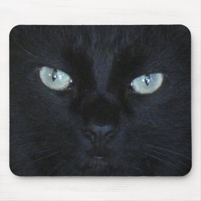 Mousepad - Black Cat Ansikte Musmatta (Framsidan)