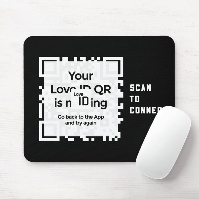 Mousepad - BLACK - QR - PURE Collection Musmatta (Med mus)