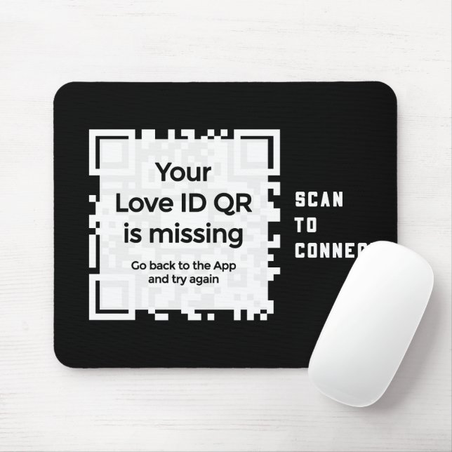 Mousepad - BLACK - QR - PURE Collection Musmatta (Med mus)