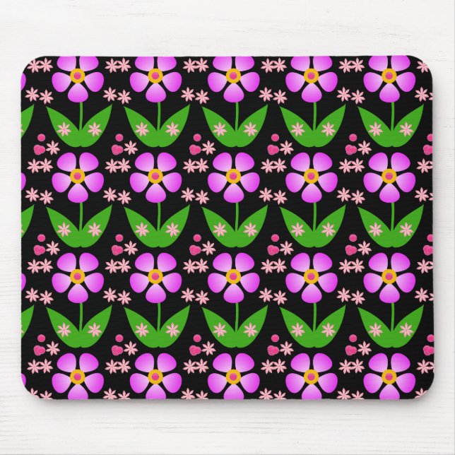 Mousepad Blommigt Musmatta (Framsidan)