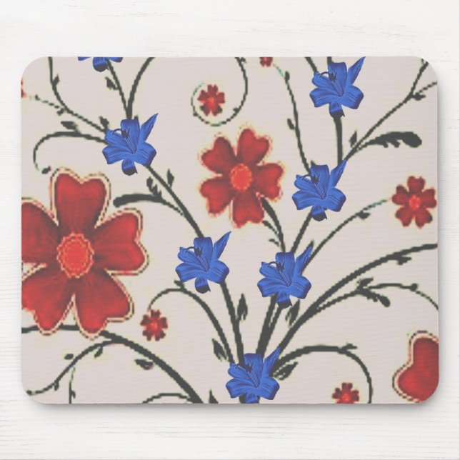 Mousepad Blommigt Musmatta (Framsidan)