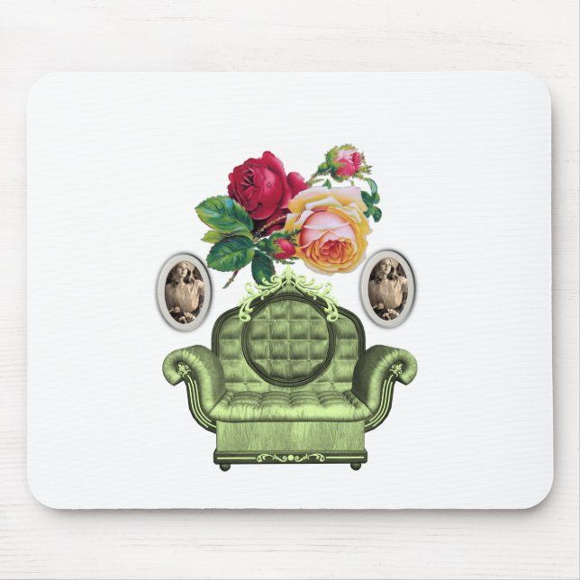 Mousepad Blommigt Musmatta (Framsidan)