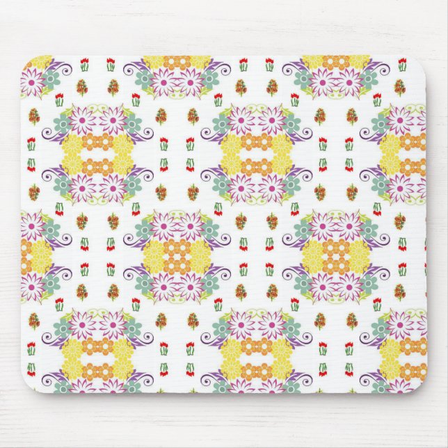 Mousepad Blommigt Musmatta (Framsidan)