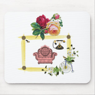 Mousepad Blommigt Musmatta