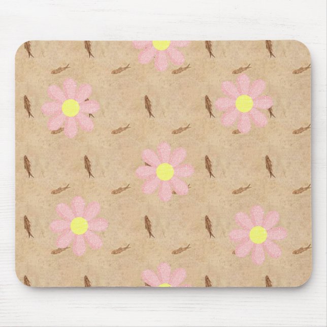 Mousepad Blommigt Musmatta (Framsidan)
