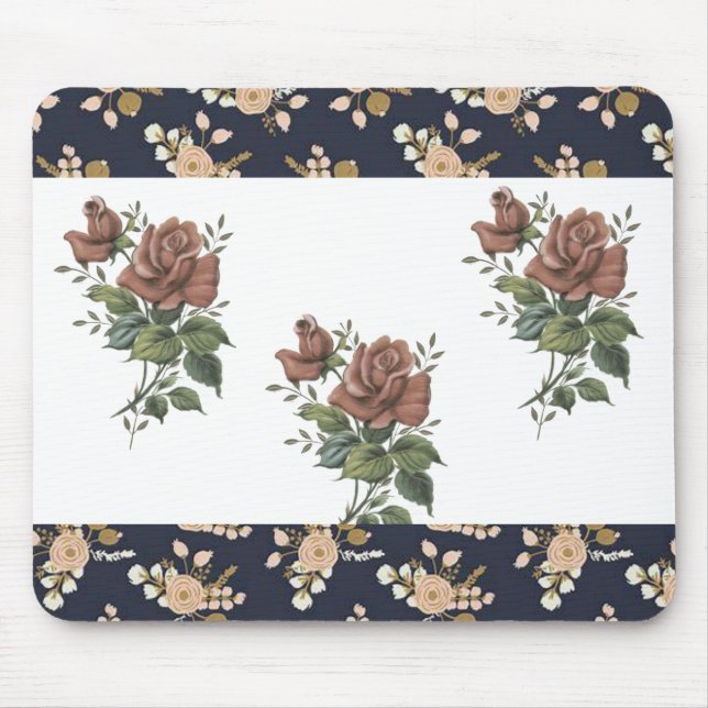 Mousepad Blommigt Musmatta (Framsidan)