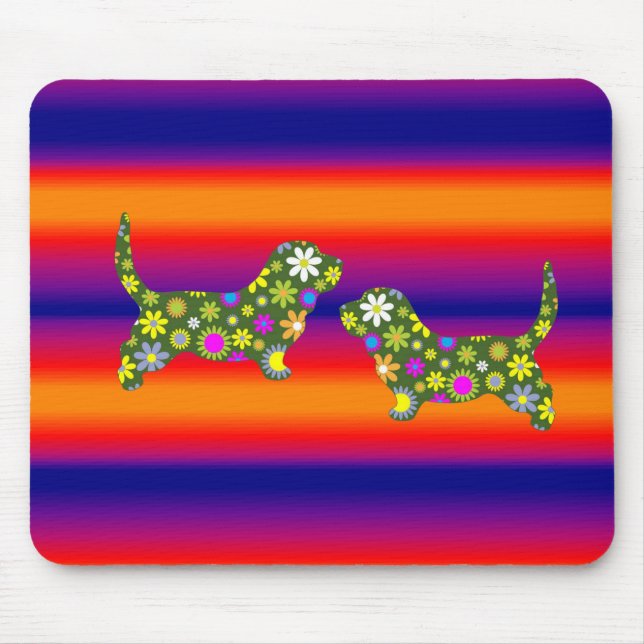 Mousepad Blommigt Musmatta (Framsidan)