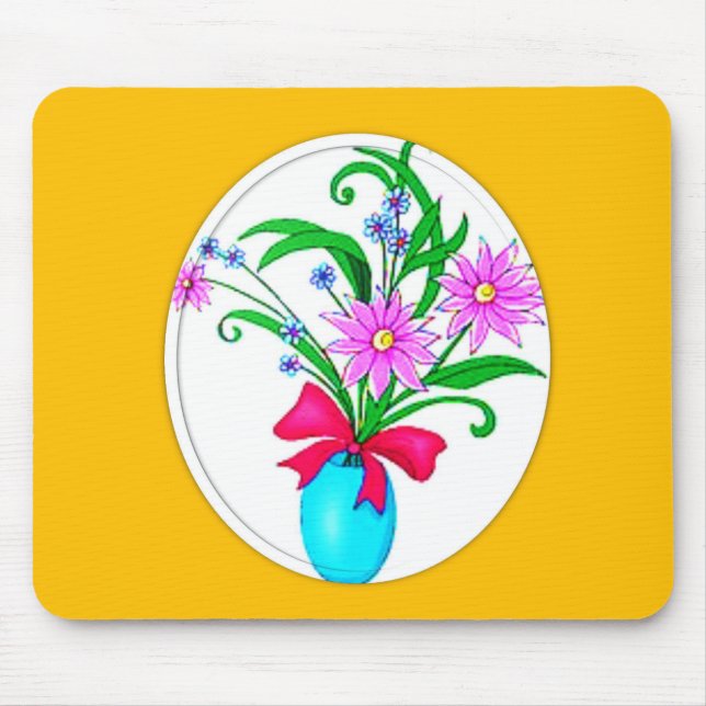 Mousepad Blommigt Musmatta (Framsidan)