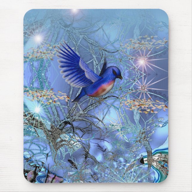 Mousepad Blue Bird Musmatta (Framsidan)