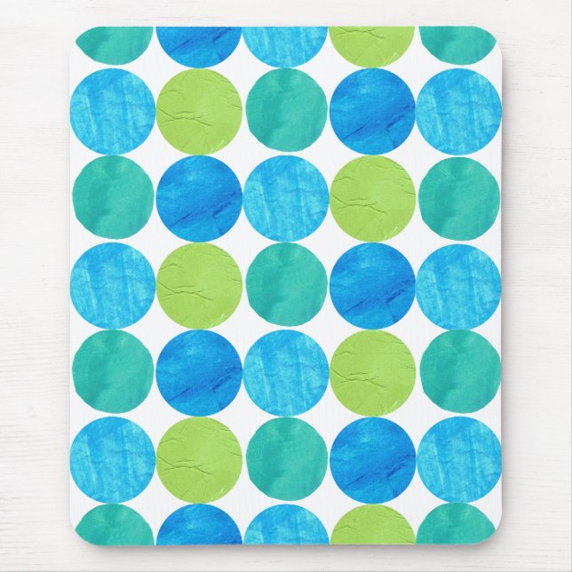 Mousepad, Blue Måne Mönster Musmatta (Framsidan)