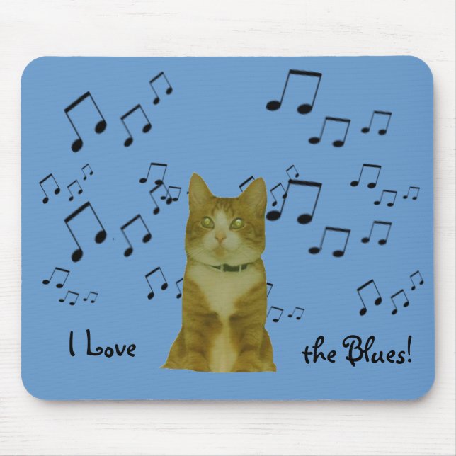 Mousepad - Blues Cat Musmatta (Framsidan)