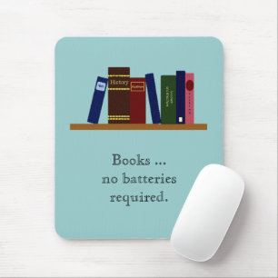 Mousepad - Bokar ... behöver inga batterier. Musmatta