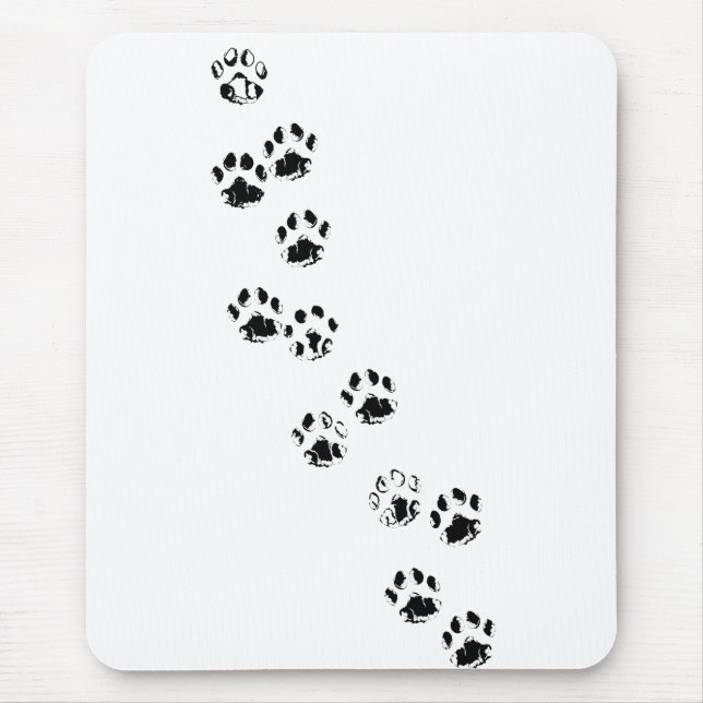 MOUSEPAD-CAT eller HUND/TASS AVTRYCK/SPÅR Musmatta (Framsidan)