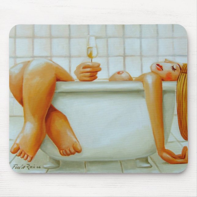 Mousepad: Champagne by Flavio Rossi Musmatta (Framsidan)