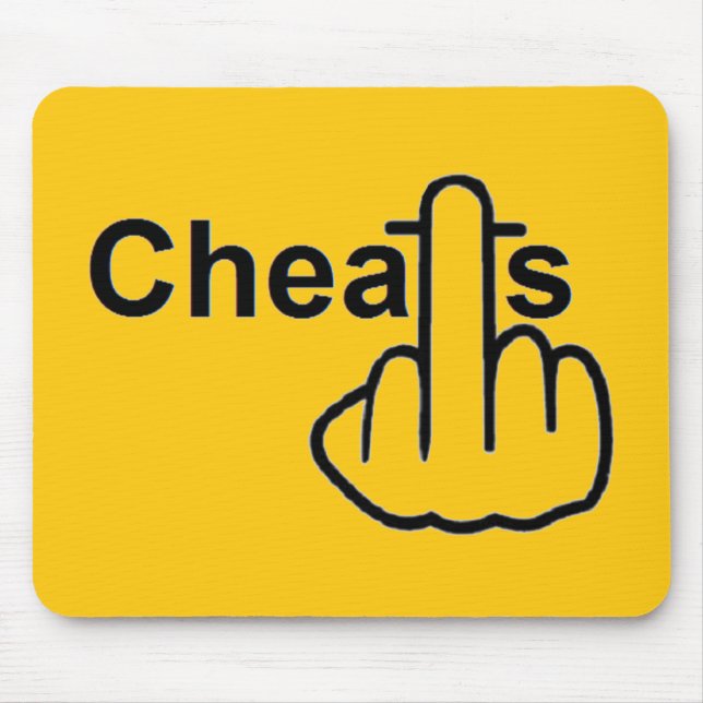 Mousepad Cheats Flip Musmatta (Framsidan)