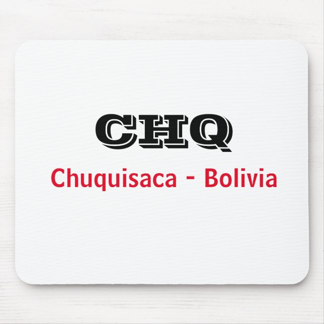 Mousepad Chuquisaca Bolivia Musmatta (Framsidan)