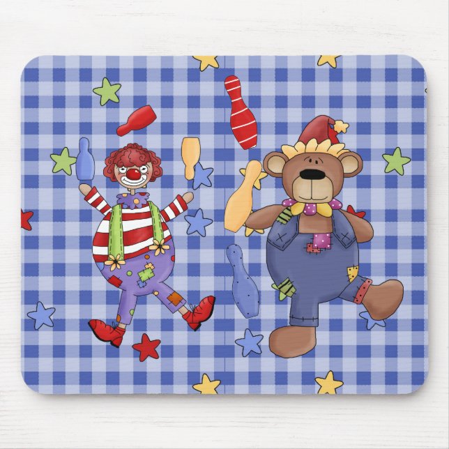 Mousepad Circus Clowns Musmatta (Framsidan)