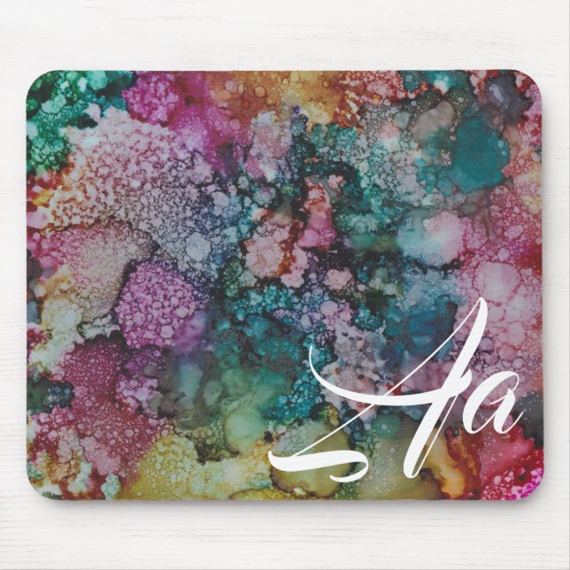Mousepad ’Colorburst Inkblot Painting’ Musmatta (Framsidan)