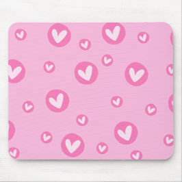 Mousepad Corações Rosa Musmatta