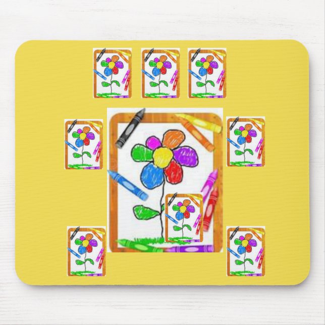 Mousepad Crayon Musmatta (Framsidan)