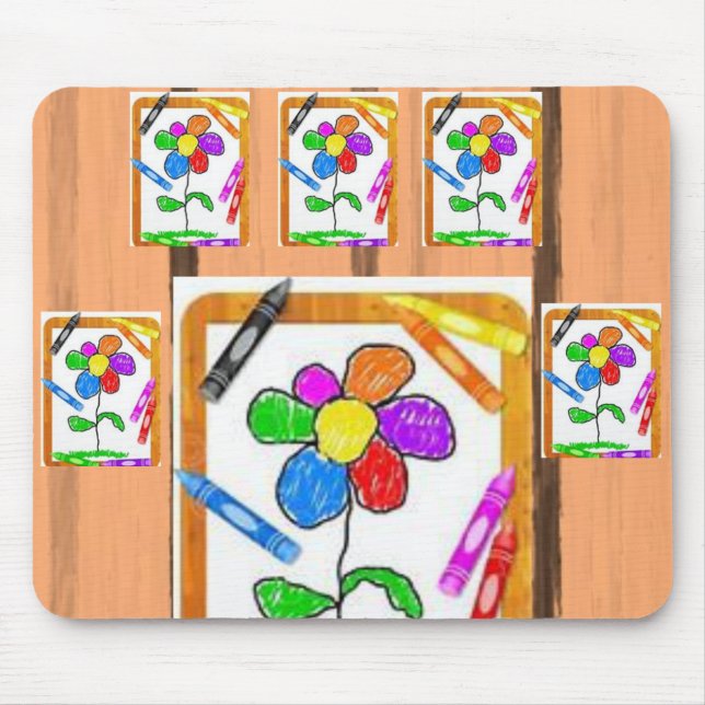 Mousepad Crayon Musmatta (Framsidan)