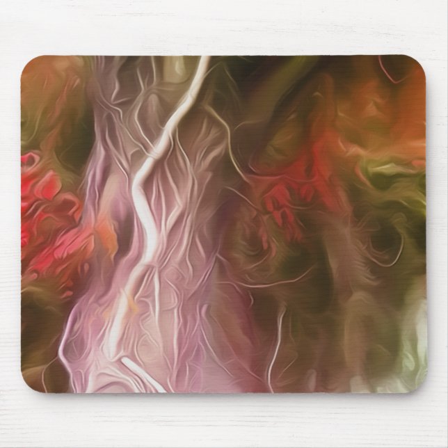 Mousepad Dream Light Red Träd Musmatta (Framsidan)