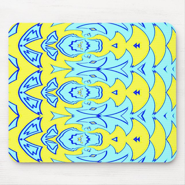 Mousepad, En elegant multifärgad klassisk design M Musmatta (Framsidan)