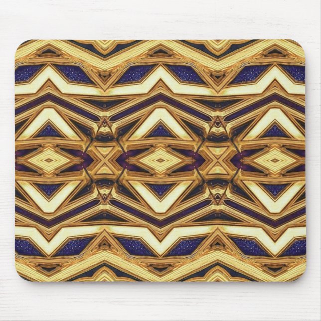 Mousepad, en geometrisk elegant symmetrisk mönster musmatta (Framsidan)