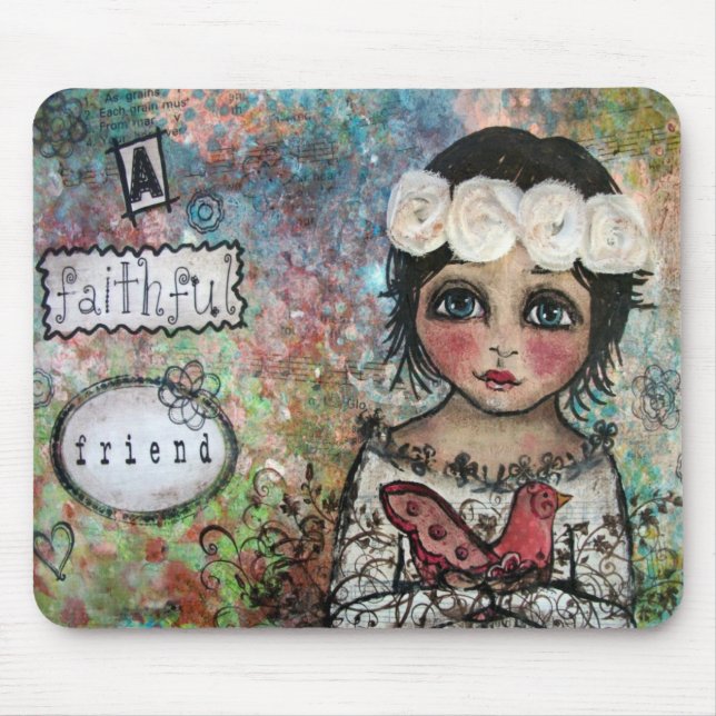 Mousepad en trogen vän musmatta (Framsidan)